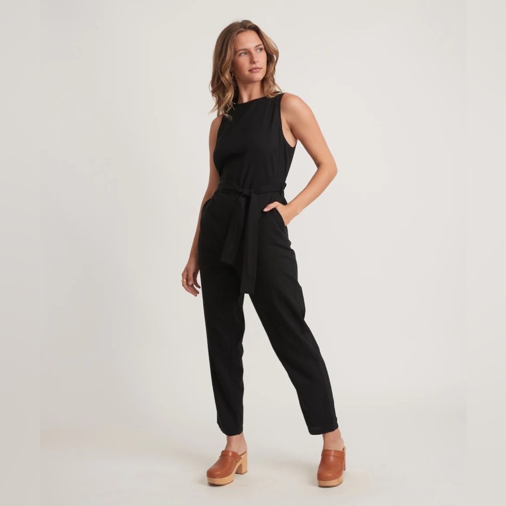 Marine Layer Eloise Belted Jumpsuit